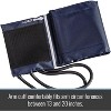 MABIS Sphygmomanometer Blood Pressure Replacement Cuff and Two-Tube Bladder, Large Adult, Blue - 4 of 4
