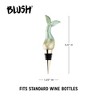 Blush Siren Bottle Stopper, Mermaid Tail Wine Bottle Stopper, Fits Standard Wine Bottles, Wine Preserver, Green, Set of 1, Gold Finish - 3 of 4