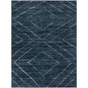6'7"x9' Sienna Transitional Geometric 6' 7" x 9' Rug Dark Blue - Balta Rugs