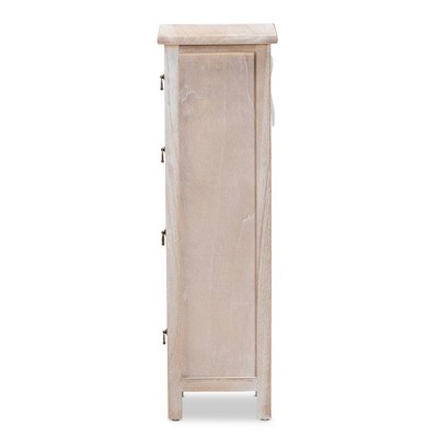 Seanna Multi-Colored Wood and Metal 4-Drawer Storage Unit
