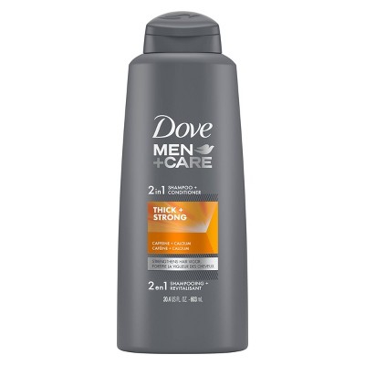 Dove Men+Care Fortifying 2-in-1 Shampoo and Conditioner for Deep Clean and Fortified Hair Thick and Strong with Caffeine - 20.4 fl oz