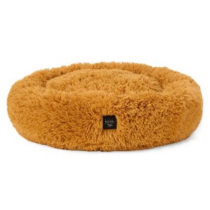 NICOLE MILLER NEW YORK PET Ellie Fuzzy Solid Donut Pet Bed - 1 of 4