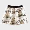 Men's Special Thanks Halloween Skeleton Grave Boxer Briefs - Gray - 2 of 4