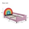 Lycvki Rainbow Upholstered Twin Daybed Princess Bed - 4 of 4