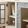 ORRD 58" Modern TV Stand for up to 65" TVs, Faux Stone Media Console with Hidden Cable Management, 2-Door Storage Entertainment Center（Grey） - 4 of 4
