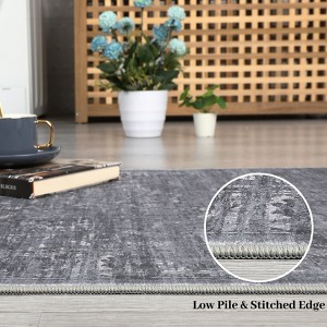 8x10 Living Room Area Rug Throw Floor Carpet Soft Non Slip Indoor Area Rug Large Retro Traditional Rug for Dining Room Home Office - 1 of 4