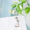 Sterling Silver Ferret Charm - Animal Lover's Pendant for Bracelets, Gift for Women - 2 of 4