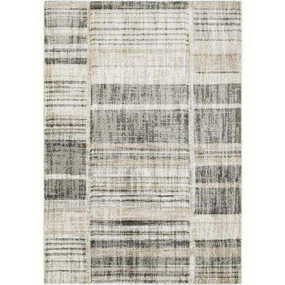 Oriental Weavers Cambria 055X2 Tan/ Charcoal Indoor Area Rug - 5'3" x 7'6"