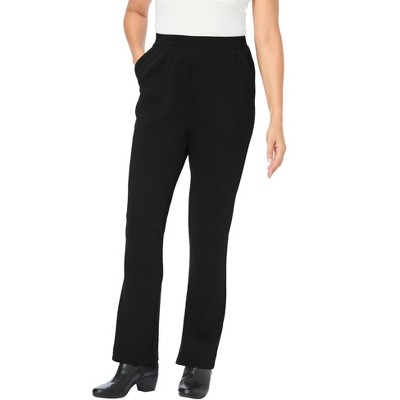 Woman Within Women's Plus Size Tall Bootcut Ponte Stretch Knit Pant
