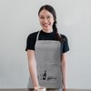 Evideco French Home Goods Chef’s Cotton Kitchen Apron – Adjustable Neck Strap, Large Front Pocket, 32x26 Inches for Comfortable Cooking & Baking - 4 of 4