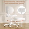 Pinmoco Ergonomic Cross-Legged Swivel Chair, Adjustable PU Leather Meditation Chair - 4 of 4