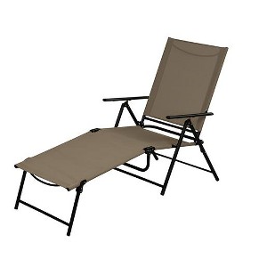 Living Accents Black Steel Frame Sling Lounge Chair - 1 of 1