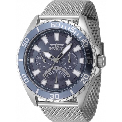 Invicta 46905 Men's Pro Diver Quartz Blue Dial Mesh Bracelet Watch