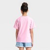 Girls' Short Sleeve Knit Oversized Cherries Graphic T-Shirt - Cat & Jack™ - Soft Pink - 3 of 4