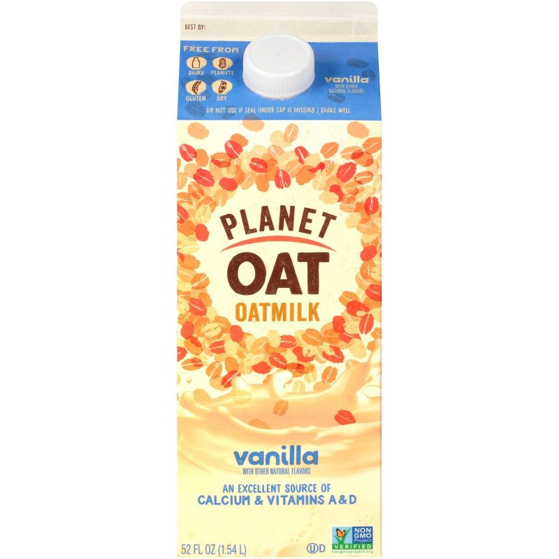 Planet Oat Vanilla Oatmilk - 52 fl oz, 1 of 9