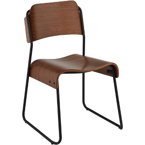 55 Downing Street Mael Modern Bentwood and Steel Chair - 1 of 4
