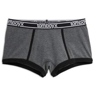 TomboyX Women's Boy Short Underwear, Cotton Stretch Comfortable Boxer Briefs, (XS-6X)