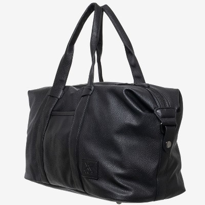 X RAY Pebbled Faux Leather Travel Duffel Bag Black — фото 2