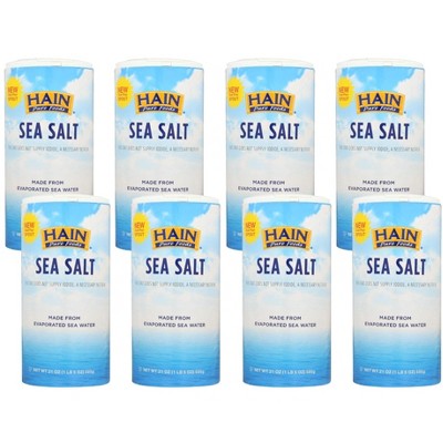 Hain Sea Salt - Case of 8/21 oz