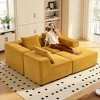 Resenkos Modular Sofa Set, Flexible & Expandable, Sectional Couch for Living Room, Easy Assembly And Space-Saving Design, Corduroy, Gray - 2 of 4