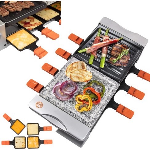 Hamilton Beach 8 Serving Raclette Electric Indoor Table Grill and Cheese  Melter 