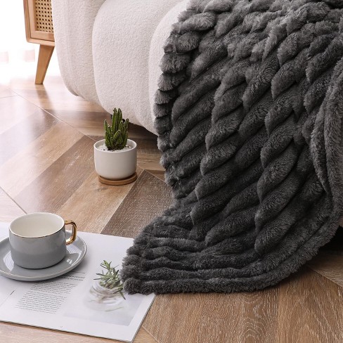 Kate Aurora Lux Ultra Soft & Plush Umbra Ombre Designed Oversized Accent Throw Blanket - 50 in. W x 70 in. L - image 1 of 4