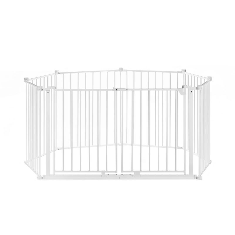 Regalo 192-Inch 8 Panel Double Door Super Wide 2-in-1 Configurable Metal Safety Gate, 1 of 5