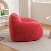 Lyngins Large Faux Fur Bean Bag Chair with Armrest, Ergonomic Lazy Chair with Memory Foam, No-Assembly Accent Chair, Bean Bag Sofa for Adults - 3 of 4
