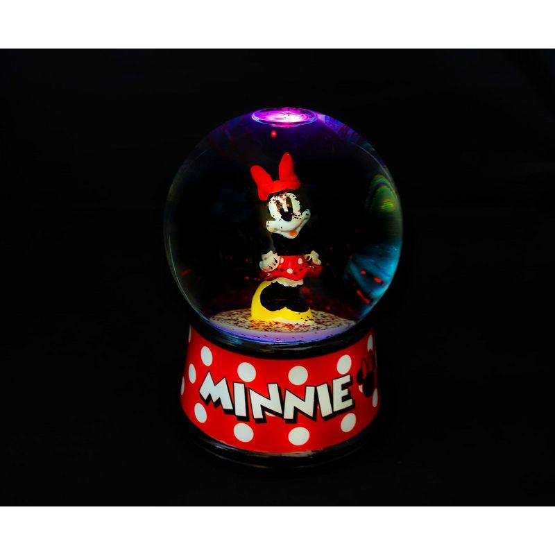 Silver Buffalo Disney Minnie Mouse Light-Up Collectible Snow Globe | 6 Inches Tall, 2 of 8