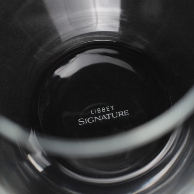 Libbey Signature ClearFire Stemless Wine Glasses Set of 6