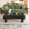 Lift Top Coffee Table,MDF Wood Coffee Table with Hidden Storage and Fluted Panel,Modern Coffee Table for Living Room or Corner-Coolbibila - 3 of 4