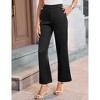 Clearlove Women Casual Wide Straight Leg Trousers Business Dress Pants - 4 of 4