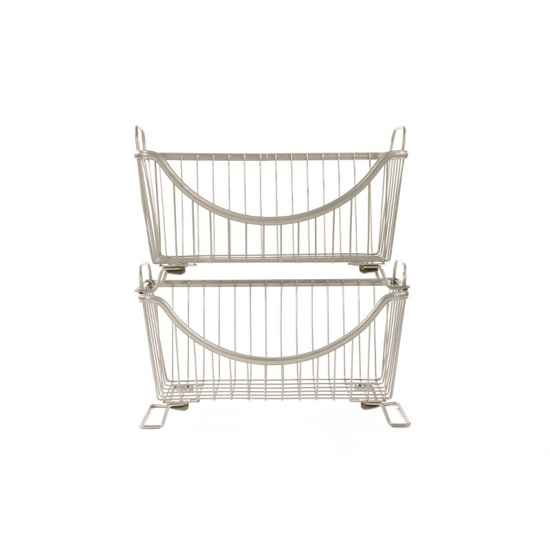 Spectrum Diversified Ashley Small Stacking Basket Ivory, 1 of 5