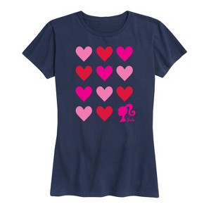 Women's - Barbie - Heart Grid Short Sleeve Graphic T-Shirt - 1 of 4