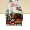 Unique Bargains Christmas Table Runner Santa Claus by Fireplace Polyester Multicolor 71x14 Inch 1 Pc - 4 of 4