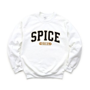 Simply Sage Market Women's Graphic Sweatshirt Spice Girl Varsity - 1 of 4