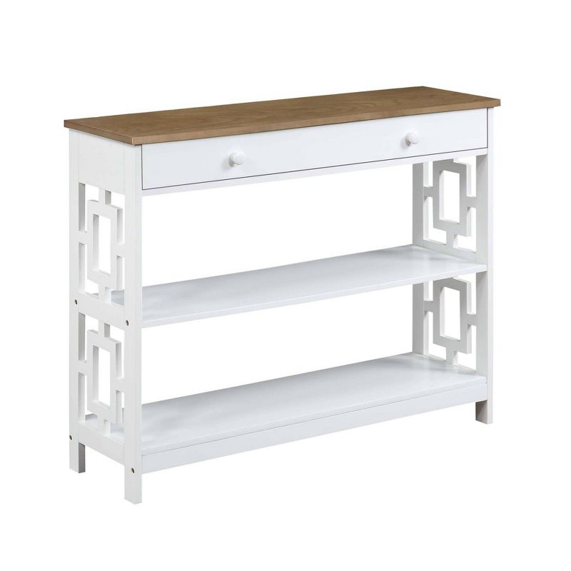 Town Square 1 Drawer Console Table with Shelves - Breighton Home, 1 of 8