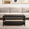 Oxford E1 MDF Coffee Table with UV Painted Surface, X-Shaped Legs and Easy Assembly - 3 of 4