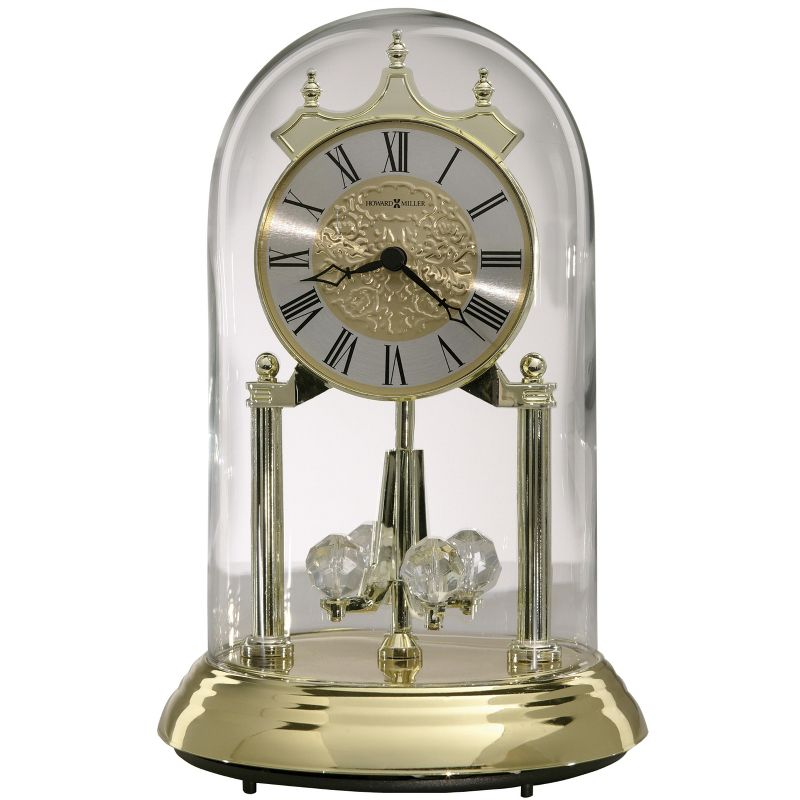 Howard Miller 645690 Howard Miller Christina Tabletop Clock 645690 Polished Brass, 1 of 4