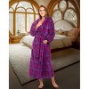 ADR Plush Fleece Women's Robe, Long Hooded Women's Bathrobe, Soft Cozy Women's Bath Robe & Plus Sizes - 2 of 3