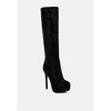 Nebula Rhinestone Embellished Stiletto Calf Women Boots - 2 of 4