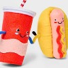 Felt Duo Figural Decor Hotdog and Soda - Sun Squad™: Indoor Polyester Styrofoam Figurines - 3 of 3