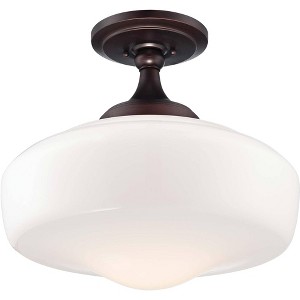 Minka Lavery Schoolhouse Style 17 1/4" Brushed Bronze Ceiling Light - 1 of 3