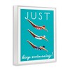 Stupell Industries Trio of Female Divers Just Keep Swimming Phrase Black Framed Giclee Art - 3 of 4