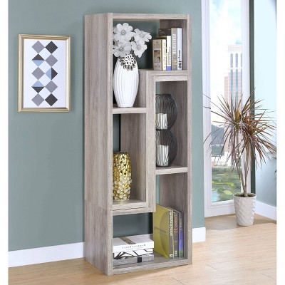 Pearl Silver Geometric Modular Bookcase TV Stand