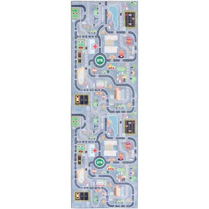 Santa Monica Kids SMK127  Machine Washable Skid-Resistant Power Loomed Indoor Rugs - Safavieh Kids - 1 of 4