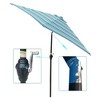 PAGED 9FT Patio Umbrella Modern Outdoor Market Umbrella with Tilt, Crank and 6 Ribs for Garden and Poolside, Base Not Included - 3 of 4
