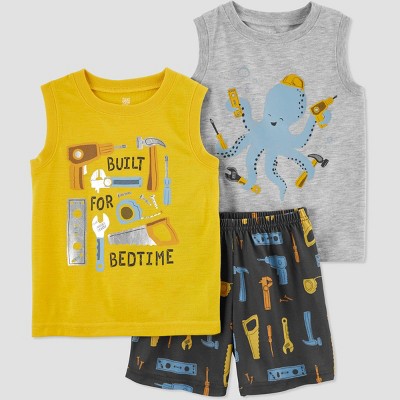 Carter's Just One You® Toddler Toddler Boys' Octopus Construction Pajama Set - 3T