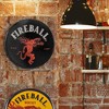 15" x 15" Fireball Red Hot Dome Metal Sign Black/Red - American Art Decor - 2 of 4