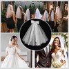 Unique Bargains Hair Clip Wedding Veil White 1 Pc - 4 of 4